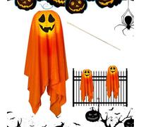 Fantômes d'Halloween, fantômes lumineux d'Halloween,Fantôme de décoration d'Halloween - Fantôme de décorations d'Halloween fantomatiques, décorations de fantômes à lumière chaude LED pour la