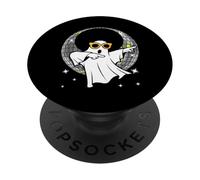 Fantômes disco portant des lunettes de soleil Halloween danseur disco PopSockets PopGrip Adhésif