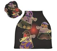 Fantômes Drôles D'Ornements Housse de Canopée pour Poussette,Siège de Voiture pour Bébé Dais Siège Auto Couverture D'Allaitement Pare-Soleil Respirant Extensible pour Bébé