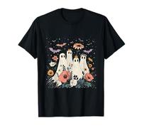 Fantômes Floraux Vintage Cottagecore Halloween Botanique T-Shirt
