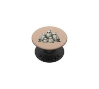 Fantômes Grincheux drôles Halloween Saison effrayante PopSockets PopGrip Adhésif