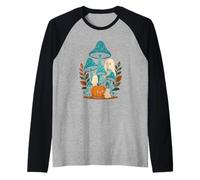 Fantômes Mignons avec des Champignons Manche Raglan