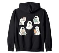 Fantômes Mignons effrayants se préparant pour bébé Halloween Sweat à Capuche