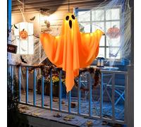 Fantômes Suspendus d'halloween Décorations d'halloween pour Intérieur Extérieur, Fantôme Effrayant Lumineux, Fantômes Suspendus avec Chapeau de Sorcière pour Jardin Terrasse Patio Arbre