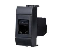 FANTON 23700-32 Prise de données RJ45 UTP 180° cat.5e sertissage sans outil avec adaptateur pour plaques et supports BTICINO LIVING LIGHT/INTERNATIONAL