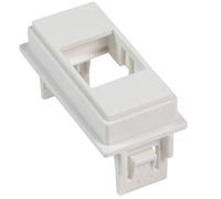 Fanton 23959-B10 Kit 10 adaptateurs de type Keystone pour plaques et supports BTICINO LIVING NOW couleur blanche