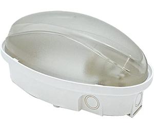 Fanton 62720N Plafonnier ovale PANDA MIDI LED 12W 4000K IP65, dimensions 215x125x110 mm., coque en polycarbonate opale