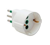 Fanton 82120 Adaptateur Simple Prise Italienne 2P+T 10 A vers Prise Italienne/Allemande 2P+T 16 A