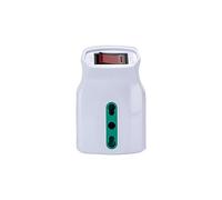 FANTON Adaptateur Triple Prise Italienne 10A - 3 Prises biphasées Italiennes 16A et Interrupteur Automatique de Surcharge 87315