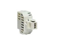 FANTON COMPACT ENCASTRÉ USB-A POWER SUPPLY 3A WITH KEYSTONE COUPLING WHITE 8289