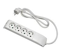FANTON FIDO 4201102DE Multiprise Multiple avec câble de 1,5 m, 4 Prises Schuko 3P 16 A, fiche DE-FR 3P 16 A