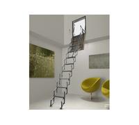 FANTOZZI SCALE srl Escalier escamotable avec trappe verticale pour mur - 276 à 300 cm - ACI-MANUEL-VERTICAL-ALU-276/300
