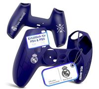 Fantroller Coque pour Manette PS5 avec Design Officiel du Real Madrid pour Une Protection et Une adhérence maximales | Housse pour Manette PlayStation 5 Disponible en Bleu et Blanc