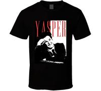 FanTstore Yasper The Afterparty Scarface Parody T T-Shirts à Manches Courtes Black(Medium)