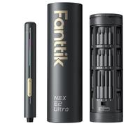 Fanttik E2 Ultra Mini tournevis électrique sans fil, max 0,6 Nm, 50 bits magnétiques, 5/32'' hexagonaux, magasinage magnétique - Gris