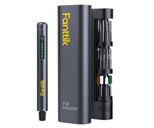 Fanttik F2 Master Mini kit de perceuse rotative sans fil NeoPulse avec 5 vitesses, 25 000 tr/min, Revostor Hub, 35 accessoires et fonctions ponçage, polissage, perçage et gravure