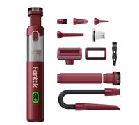 Fanttik Slim V8 Apex Aspirateur de voiture à batterie haute puissance, 19 000 Pa/45 AW, RobustClean Mini pompe à air portable 4 en 1, aspirateur portable pour voiture, table de bureau