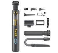 Fanttik Slim V8 Apex Aspirateur de Voiture,Haute Puissance D'aspiration 19KPa Aspirateur à Main,Charge Rapide USB-C Aspirateur sans Fil pour Voiture,4 en 1 Aspirateur/Souffleur/Gonfleur/Pompe（Gris）