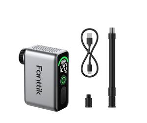 Fanttik X10 Ace Tiny Mini Pompe à vélo électrique, 8.28BAR, compacte, avec valves Presta et Schrader, gonflage Rapide et Portable pour vélos de Route