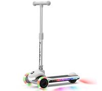 FanttikRide K9 Pro Trottinette Electrique pour Enfants, 3/6/10 km/h, Mode Vitesse IA, Charge Rapide Type-C, 5 Modes D'éclairage, Guidon Réglable, pour Enfants Jusqu'à 60 kg, Gris Clair