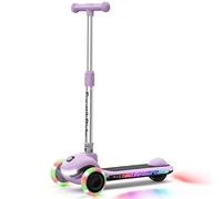 FanttikRide K9 Pro Trottinette Electrique pour Enfants, 3/6/10 km/h, Mode Vitesse IA, Charge Rapide Type-C, 5 Modes D'éclairage, Guidon Réglable, pour Enfants Jusqu'à 60 kg, Violet Clair