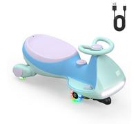 FanttikRide N7 Pro Voiture Électrique Enfants 12V, 2 Vitesses, Bleu Glacier | Anti-Bascule, Ergonomique, 2 en 1, Roues Clignotantes, Bluetooth, Chargement Type C, dès 3 Ans, 68 kg