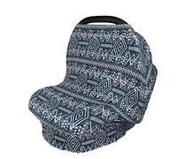 Fanusu Couvertures d'allaitement Multi-usages pour Bebe, Dais pour Siège-auto, Nursing Cover pour Allaiter, Écharpe Allaitement pour Cadeau de Maman/Nouveau Née (Bleu Foncé)