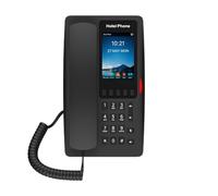 Fanvil H6W, Téléphone IP WiFi pour hôtel avec écran LCD, clavier numérique, noir
