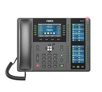 Fanvil X210 Enterprise Téléphone VoIP avec écran couleur 4,3 et deux écrans couleur latéraux 3,5 pour touches DSS 20 lignes SIP, Ethernet double port Gigabit Ethernet, adaptateur d'alimentation non