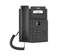 Fanvil Téléphone IP X301G – 2 lignes SIP – Gigabit – Sans PSU – Noir