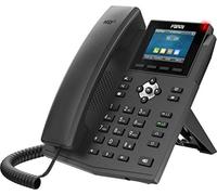 Fanvil X3SG Téléphone VoIP d'entrée de gamme, écran couleur 2,8", 4 lignes SIP, double port Gigabit Ethernet, adaptateur d'alimentation non inclus