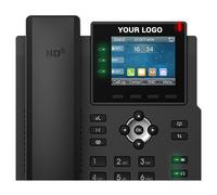 Fanvil X3U téléphone fixe Noir 6 lignes LCD