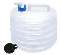 FANWINKJ 10L Bidon d'eau Pliable, réservoir d'eau avec robinet, repliable avec entonnoir, seau pliable camping, randonnée