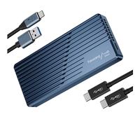 fanxiang Boîtier SSD NVMe M.2 40Gbps avec Ventilateur de Refroidissement, Jusqu'à 3793MB/s, Compatible Thunderbolt 4/3, USB4/3.2/3.1/3.0/2.0, pour SSD 2280/2260/2242/2230 (clé M Uniquement)-MP400