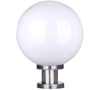 FanXus Lampe de Pilier extérieure de Colonne d'éclairage de Rue de Globe en Acier Inoxydable imperméable à l'eau E27 décoration de Mur Externe Lanterne sphérique de Porte pour Le Paysage d'étang