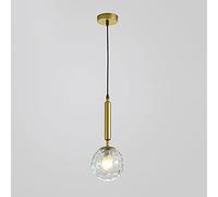 FanXus Suspension en fer doré lustres sphériques en verre longue ligne pour restaurant chambre cuisine île salon de coiffure magasin de vêtements luminaires Made in China