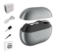 Fanyil Easy Smart Nail Clipper, Electric Nail Clipper for Seniors, 3-in-1 Multi-Functional with LED Light & Storage Box, Convenient and Compact, for Elderly (Gray)