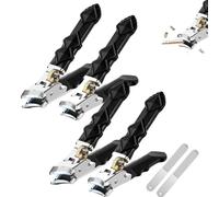 Fanyil Orthoclip, 2025 nouveaux coupe-ongles Goredny Orthoclip, coupe-ongles épais à 180 °, double configuration de bouche oblique et plate, anti-éclaboussures, avec manche long (2set)