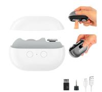 Fanyil/Pubyfun/Glosrity Easyclip Smart Nail Clipper, coupe-ongles automatique à 2 vitesses avec lumière LED et rangement pour les rognures, pour adultes et seniors (Blanc)