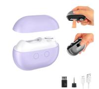 Fanyil/Pubyfun/Glosrity Easyclip Smart Nail Clipper, coupe-ongles automatique à 2 vitesses avec lumière LED et rangement pour les rognures, pour adultes et seniors (Violet)