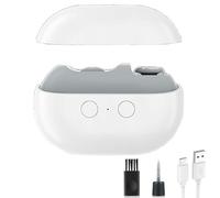 Fanyil | Pubyfun | Glosrity Easyclip Smart Nail Clipper, Electric Nail Clipper with Polishing, 3-in-1 Automatic Nail Trimmer with LED Light & Nail Scraps Storag for Adults, Seniors and Kids(White)
