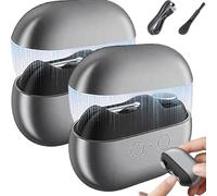 Fanyil/Pubyfun/Vueeze Easyclip Smart Nail Clipper for Seniors, 2025 Upgraded Adults Electric Nail Trimmers, Automatic USB Rechargeable Toenail Clippers, Clip Light Trimmer Stainless Steel(Black*2)