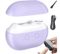 Fanyil/Pubyfun/Vueeze Easyclip Smart Nail Clipper for Seniors, 2025 Upgraded Adults Electric Nail Trimmers, Automatic USB Rechargeable Toenail Clippers, Clip Light Trimmer Stainless Steel(Purple)
