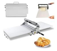 FANYING Laminoir à pâte Pliable avec Planche à laminer, Machine Manuelle à laminer la pâte, en Acier Inoxydable, épaisseur de laminoir réglable,Model400
