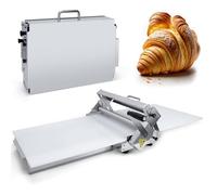 FANYING Petit Coupe-pâte, laminoir Pliable, pétrin à épaisseur réglable, Acier Inoxydable, laminoir Pliable pour boulangeries et pâtisseries,Model300