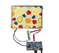 FanyiTek Écran LCD IPS 4:3 10,4 cm 1024 x 768 avec carte contrôleur LVD USB de type C, avec trous de localisation, pour écran de remplacement industriel/moniteur de jeu vidéo rétro