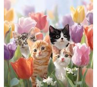 FanZheZhe canevas kit complet adulte debutant point de croix Chat 11ct40x50cm Point de Croix Kit de Broderie 11CT DIY Œuvres D'art Faites à La Main pour Adultes Débutants décoration d'intérieur