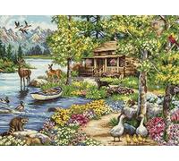 FanZheZhe canevas point de croix kit complet adulte kit canevas complet avec fils DIY Œuvres D'art Faites à La Main pour Adultes Débutants Animal 11ct40x50cm