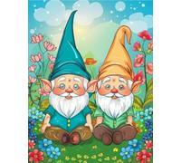 FanZheZhe Kit Broderie Point De Croix Estampé 11Ctdébutant Canevas Point De Croix Kit 11Ct Toile Pré-Imprimé Noel Décoration De La Maison-40X50Cm Petit Grand-Père Nain Mignon