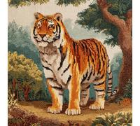 FanZheZhe kit point de croix imprimé debutant tigre 11ct40x50cm adulte kit canevas complet avec fils DIY Œuvres D'art Faites à La Main pour Adultes Débutants